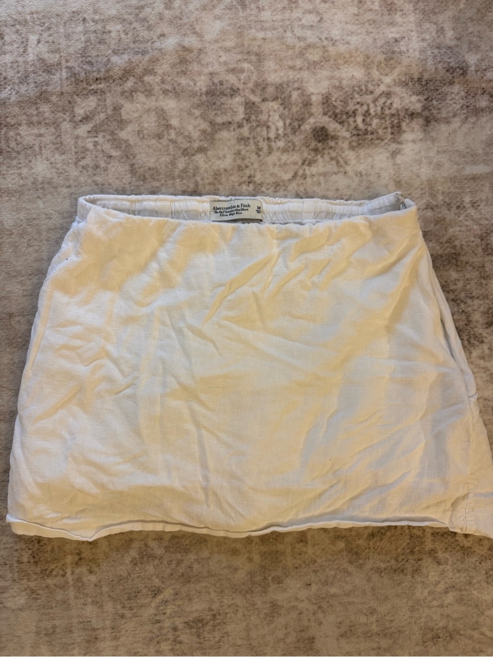 Abercrombie & Fitch White Mini Skirt